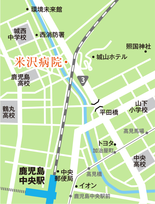 米沢病院マップ